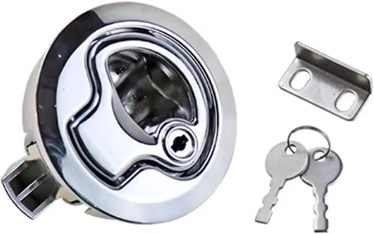 Pull Rebound Type Internal and External Two-Way Opening Embedded Push Handle Lock Rv Tool Box Lock 1Pcs(ZDC-38mm)