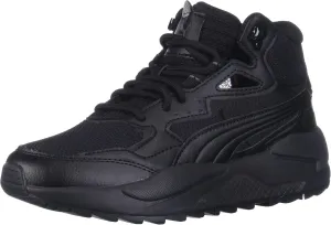 Puma X-Ray Speed Mid Winter Sneaker, Black-Dark Shadow, 4 US Unisex Big Kid