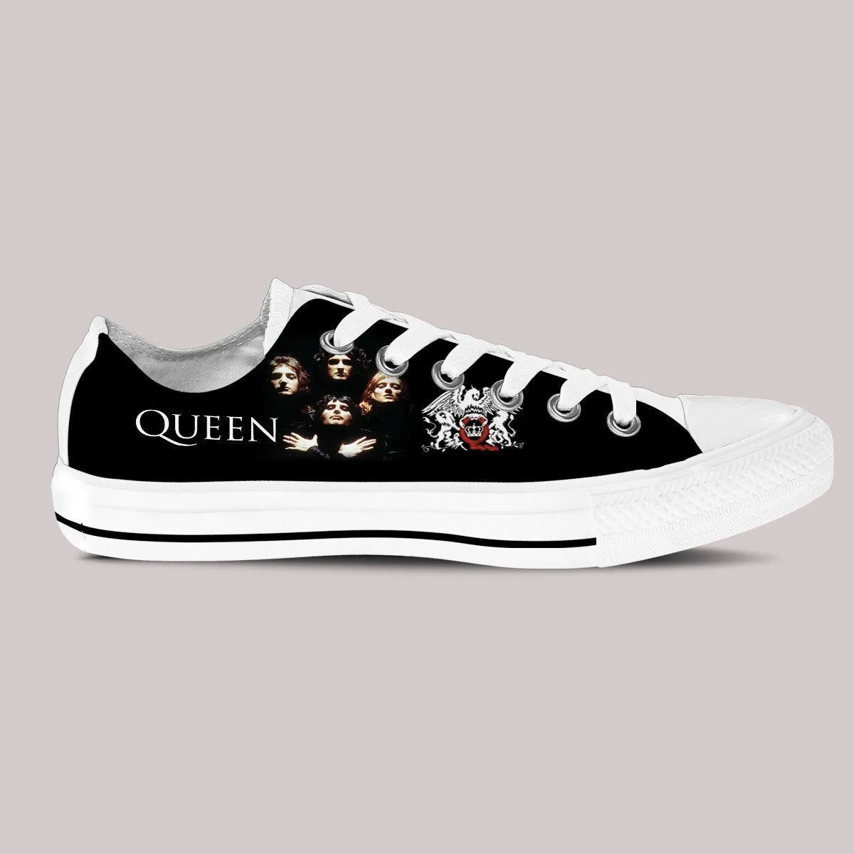 queen band new ladies low cut sneakers