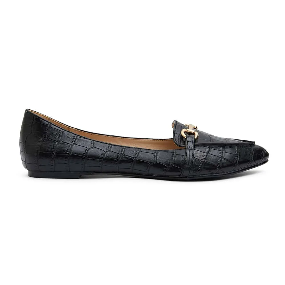Radical Loafer in Black Croc