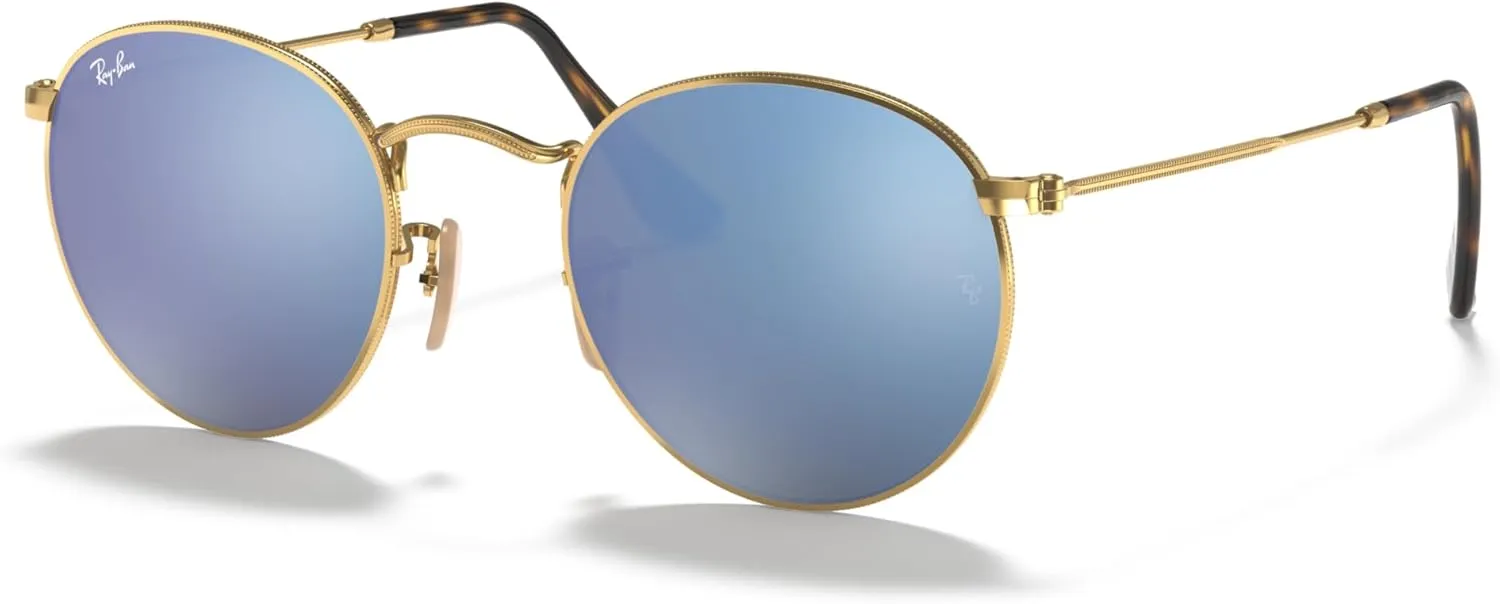 Ray-Ban RB3447N Round Flat Lens Sunglasses