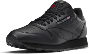 Reebok Men Classic Leather Sneaker, US-Black, 5