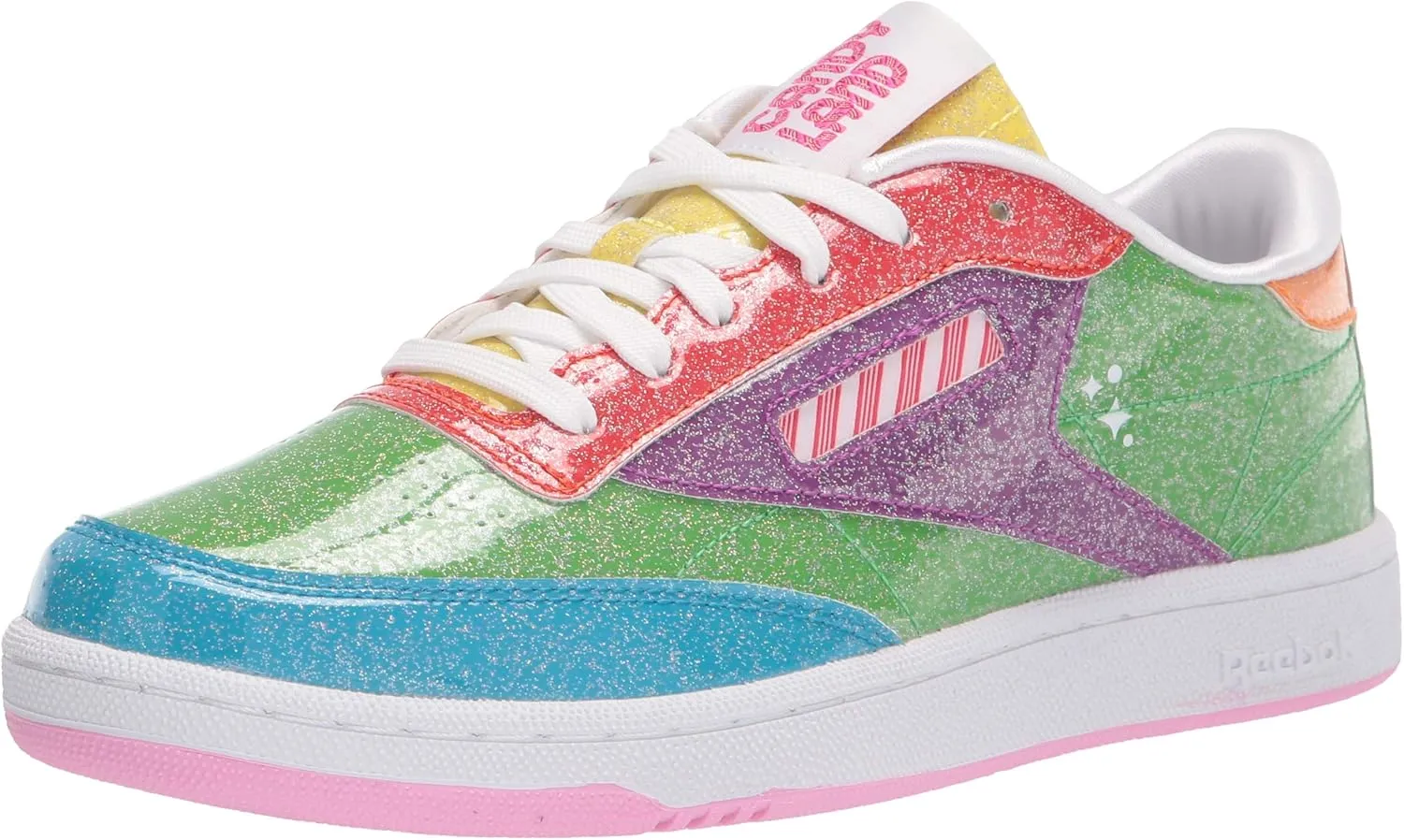 Reebok unisex child Club C Sneaker, Super Green/Aubergine/White, 13.5 Little Kid US