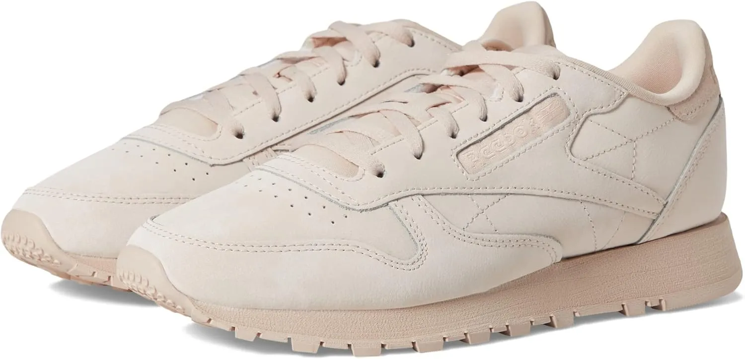 Reebok Women's Classic Leather Sneaker, Soft Ecru, 9.5