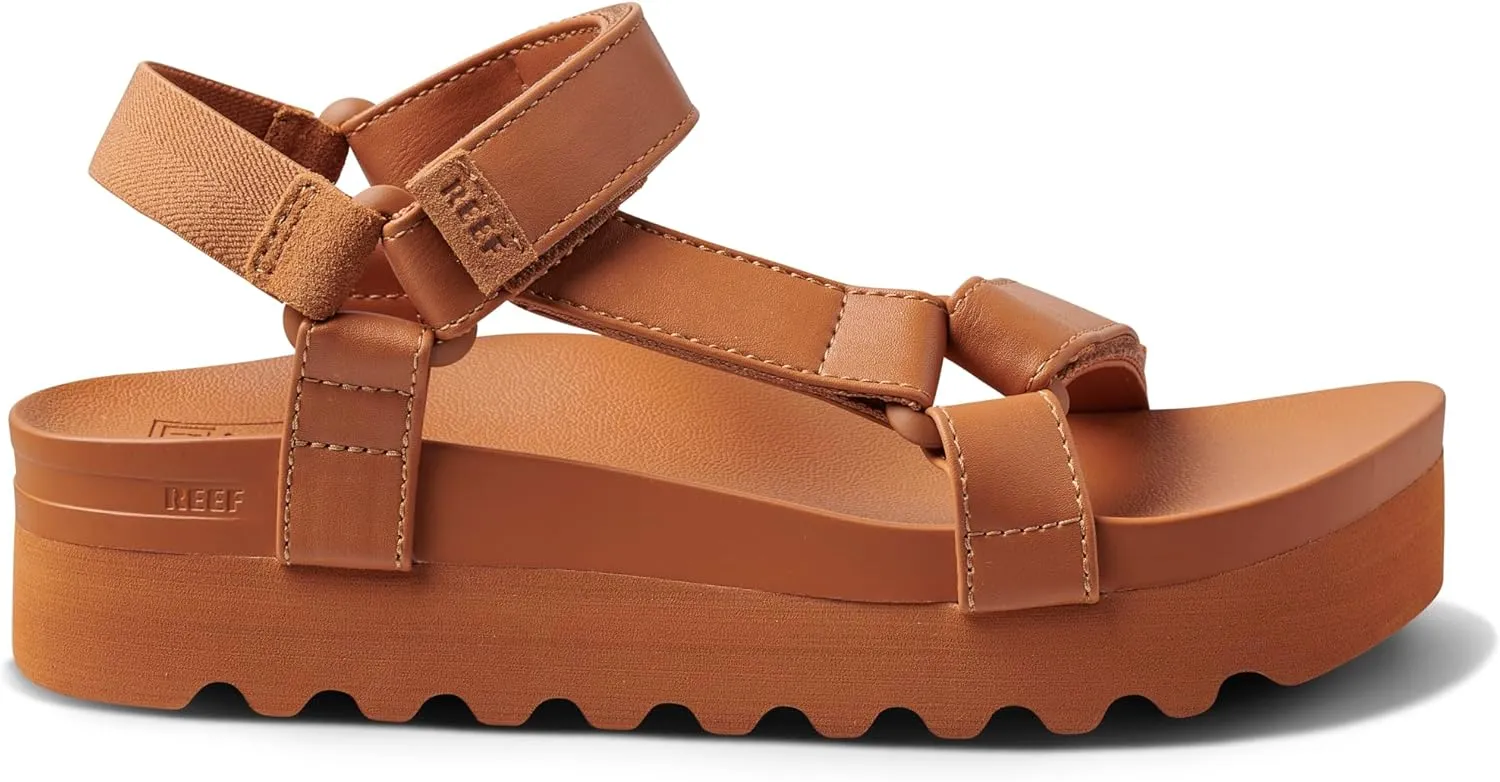 REEF Cushion Rem Hi Women's Platform Sandal, Adjustable Strap, Arch Support and Heel Cupping