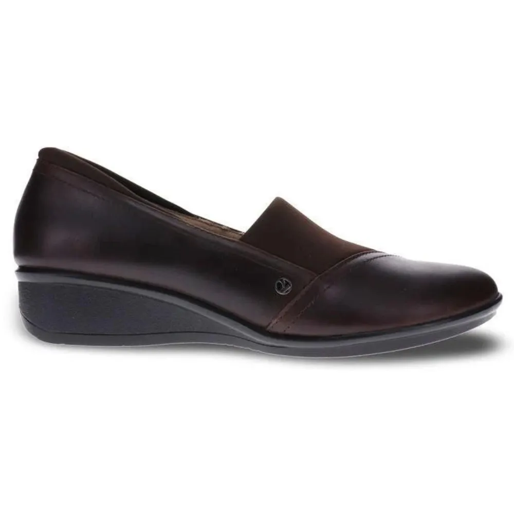 Revere Naples Espresso Angle Stretch Loafer (Women's)