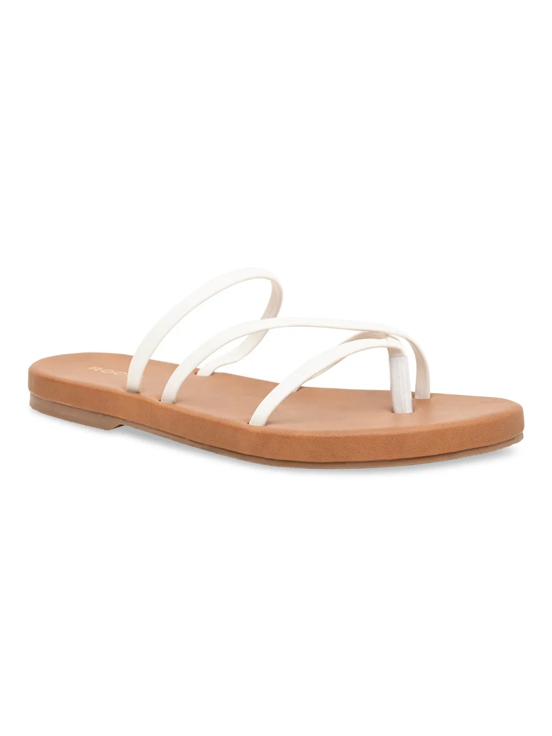 Rocia By Regal White Women Strappy Flats