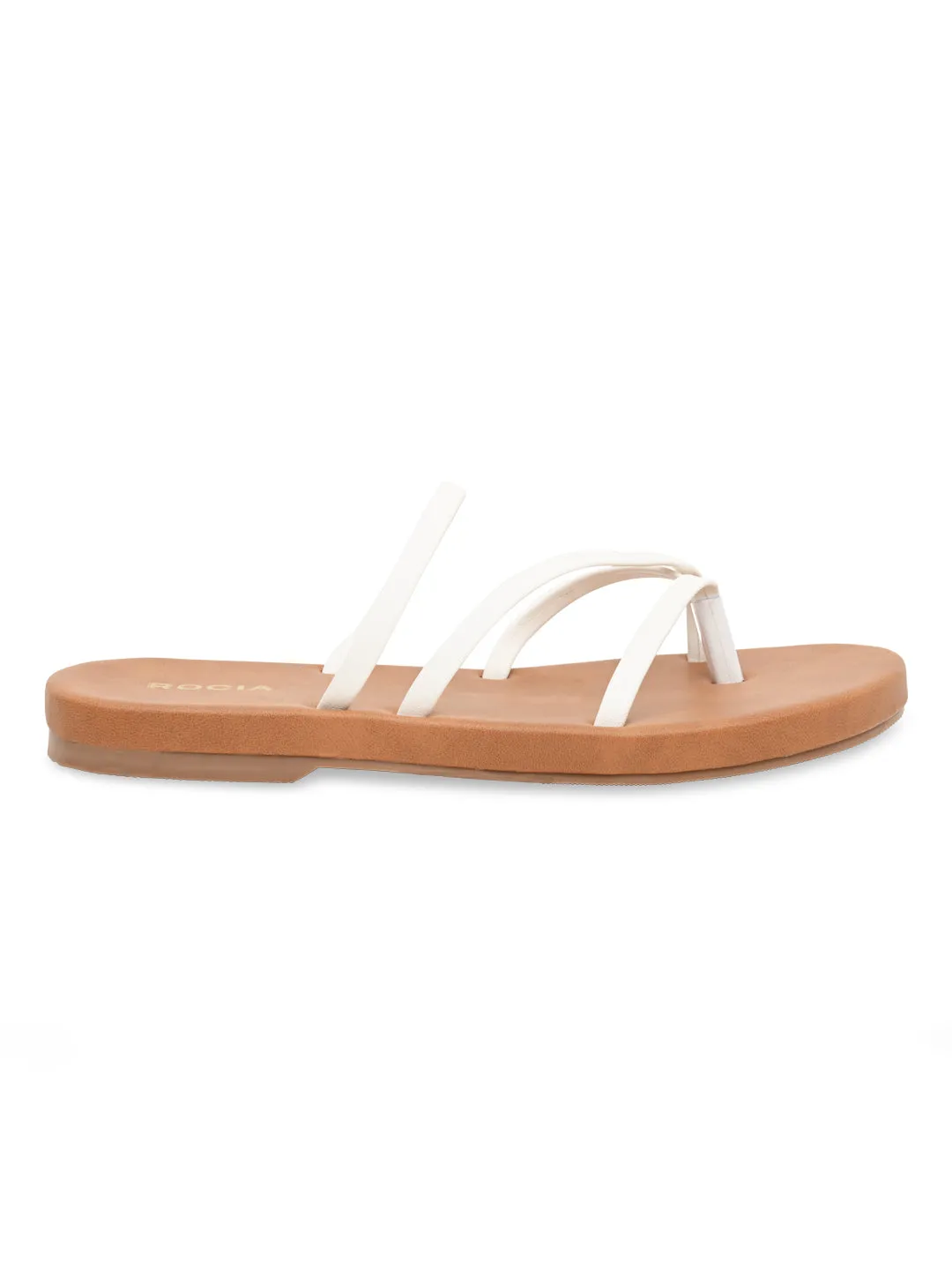 Rocia By Regal White Women Strappy Flats