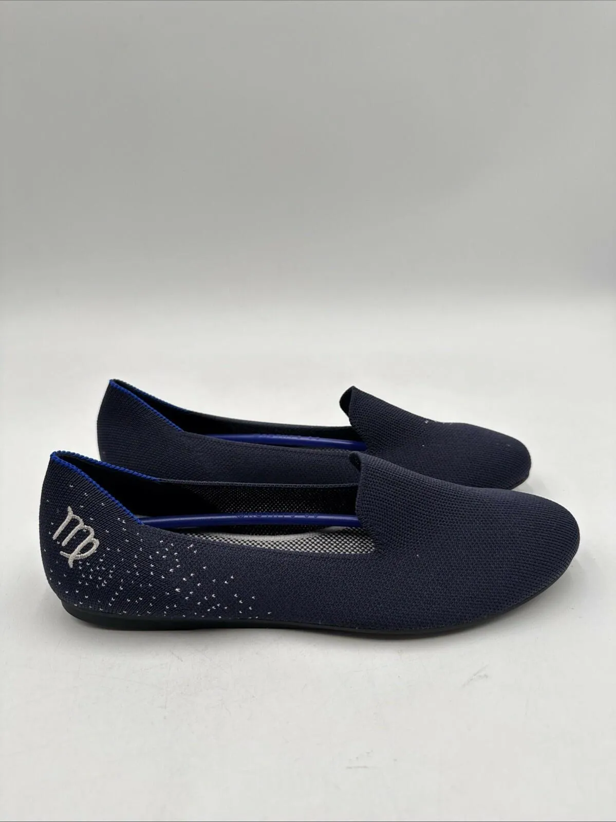 Rothy’s Zodiac Astrology Virgo Loafer Navy Slip On Shoes Size 8 - Very Good
