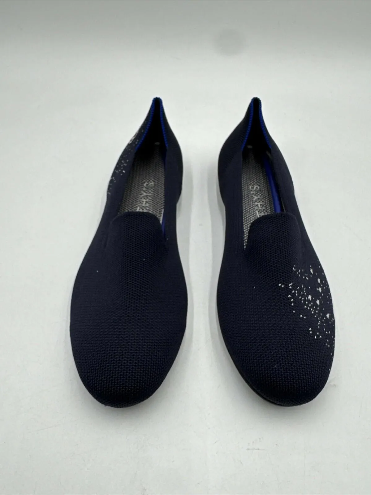 Rothy’s Zodiac Astrology Virgo Loafer Navy Slip On Shoes Size 8 - Very Good