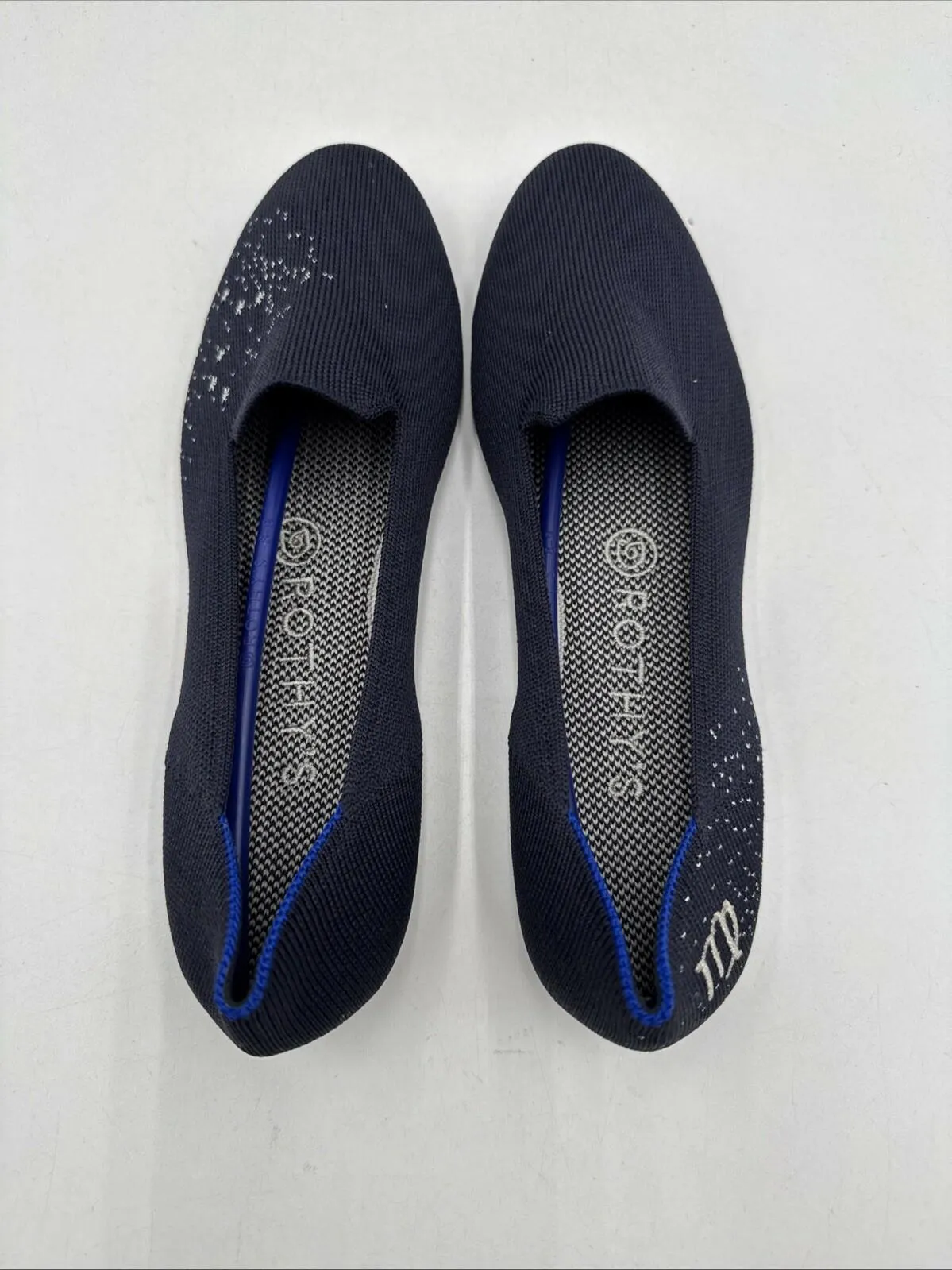 Rothy’s Zodiac Astrology Virgo Loafer Navy Slip On Shoes Size 8 - Very Good