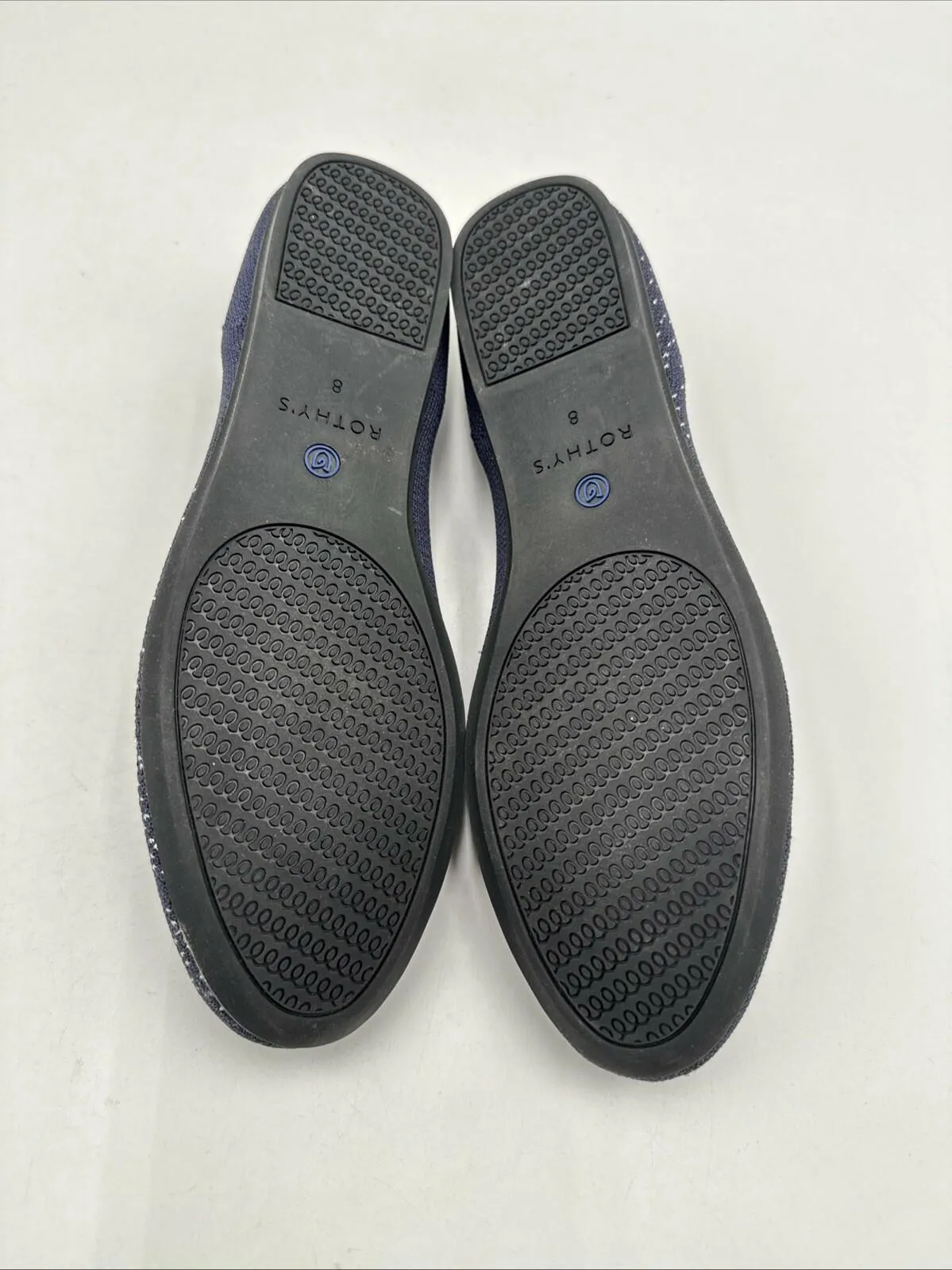 Rothy’s Zodiac Astrology Virgo Loafer Navy Slip On Shoes Size 8 - Very Good