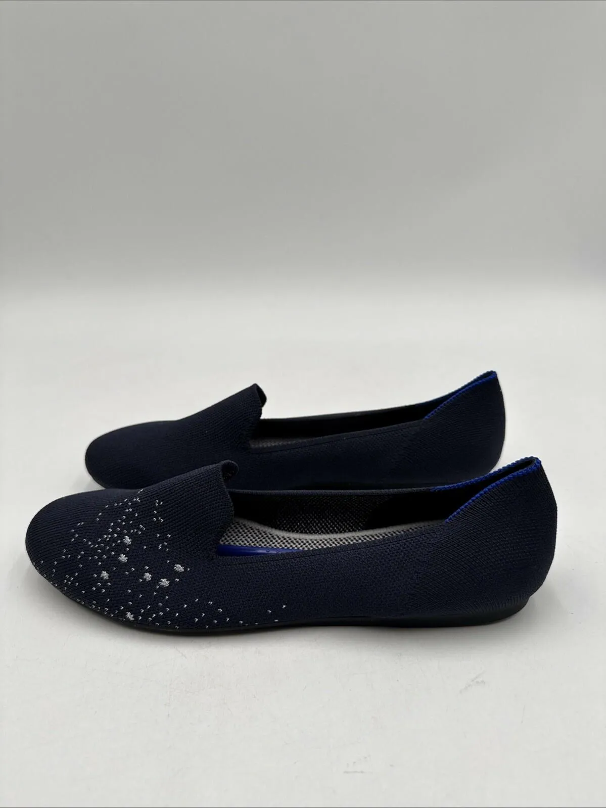 Rothy’s Zodiac Astrology Virgo Loafer Navy Slip On Shoes Size 8 - Very Good