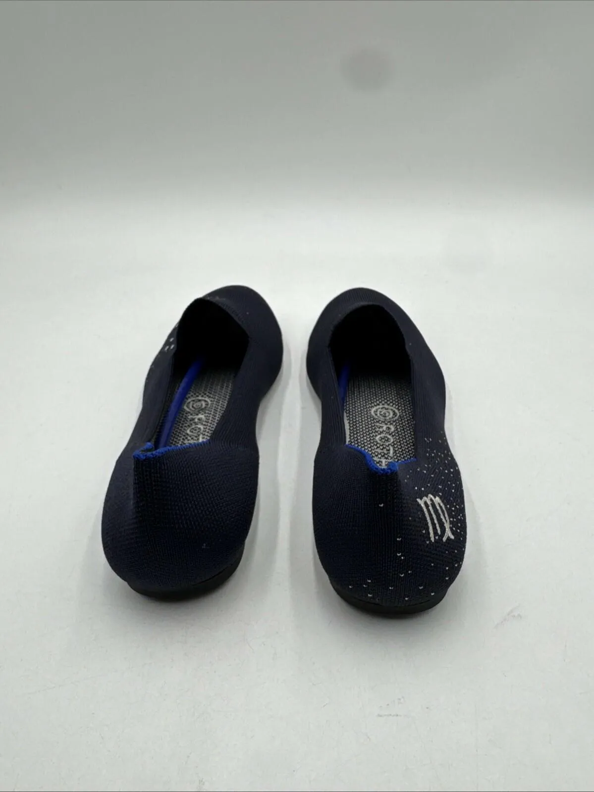 Rothy’s Zodiac Astrology Virgo Loafer Navy Slip On Shoes Size 8 - Very Good