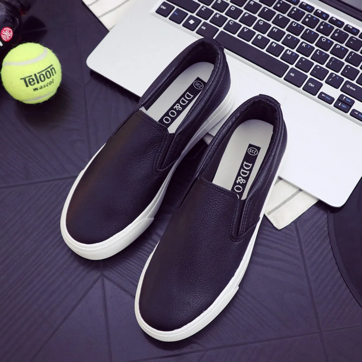 Round Toe Flat Slip-Ons
