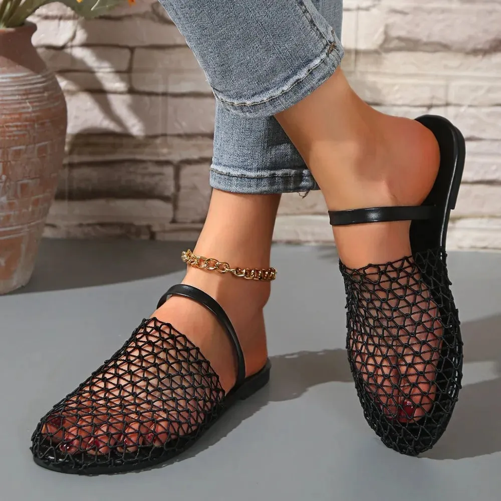 Round Toe Flats Sandals