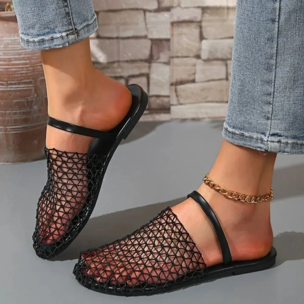 Round Toe Flats Sandals