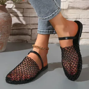 Round Toe Flats Sandals