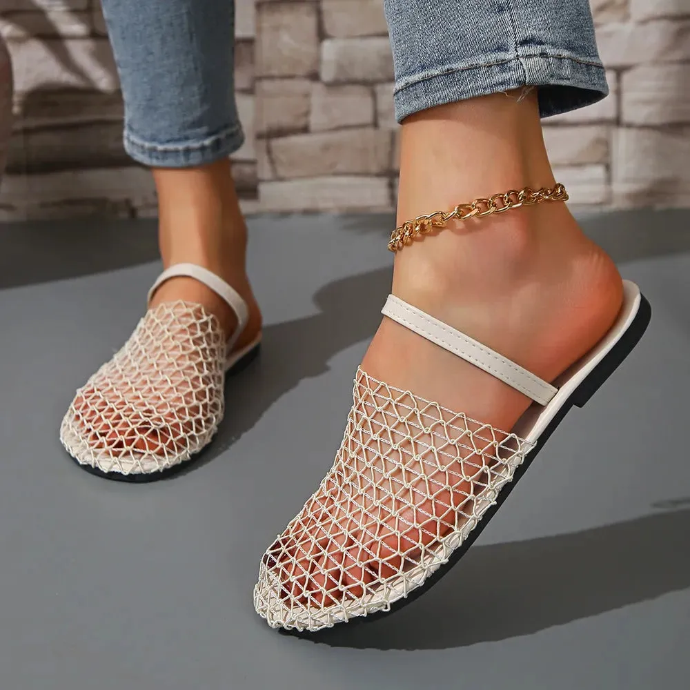 Round Toe Flats Sandals