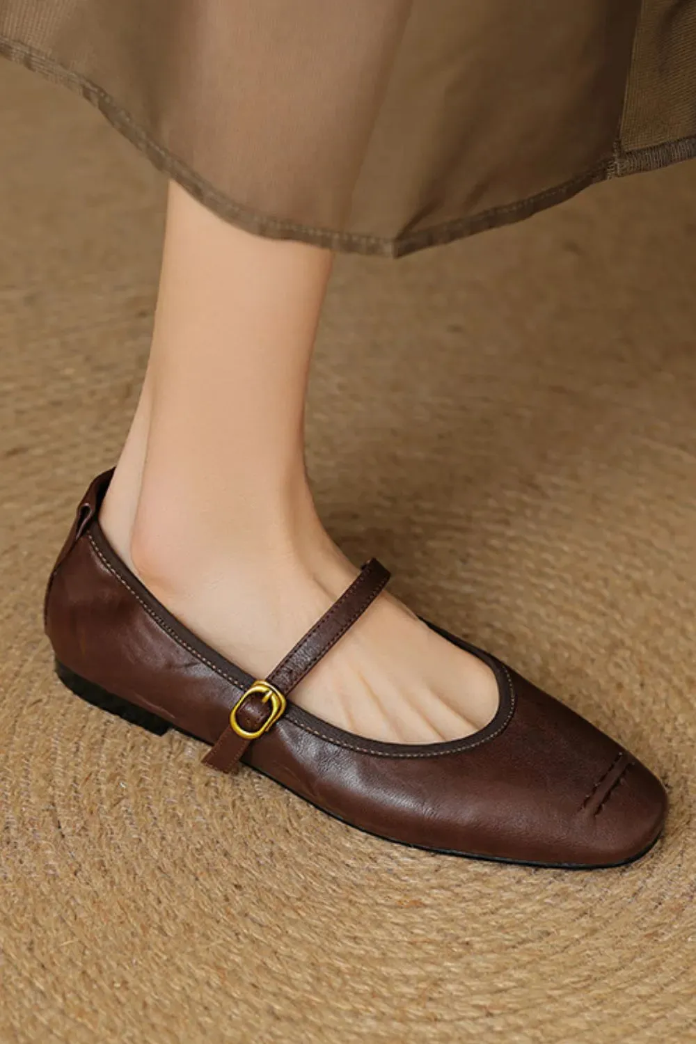 Round Toe Flats Slip-Ons