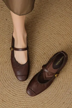 Round Toe Flats Slip-Ons