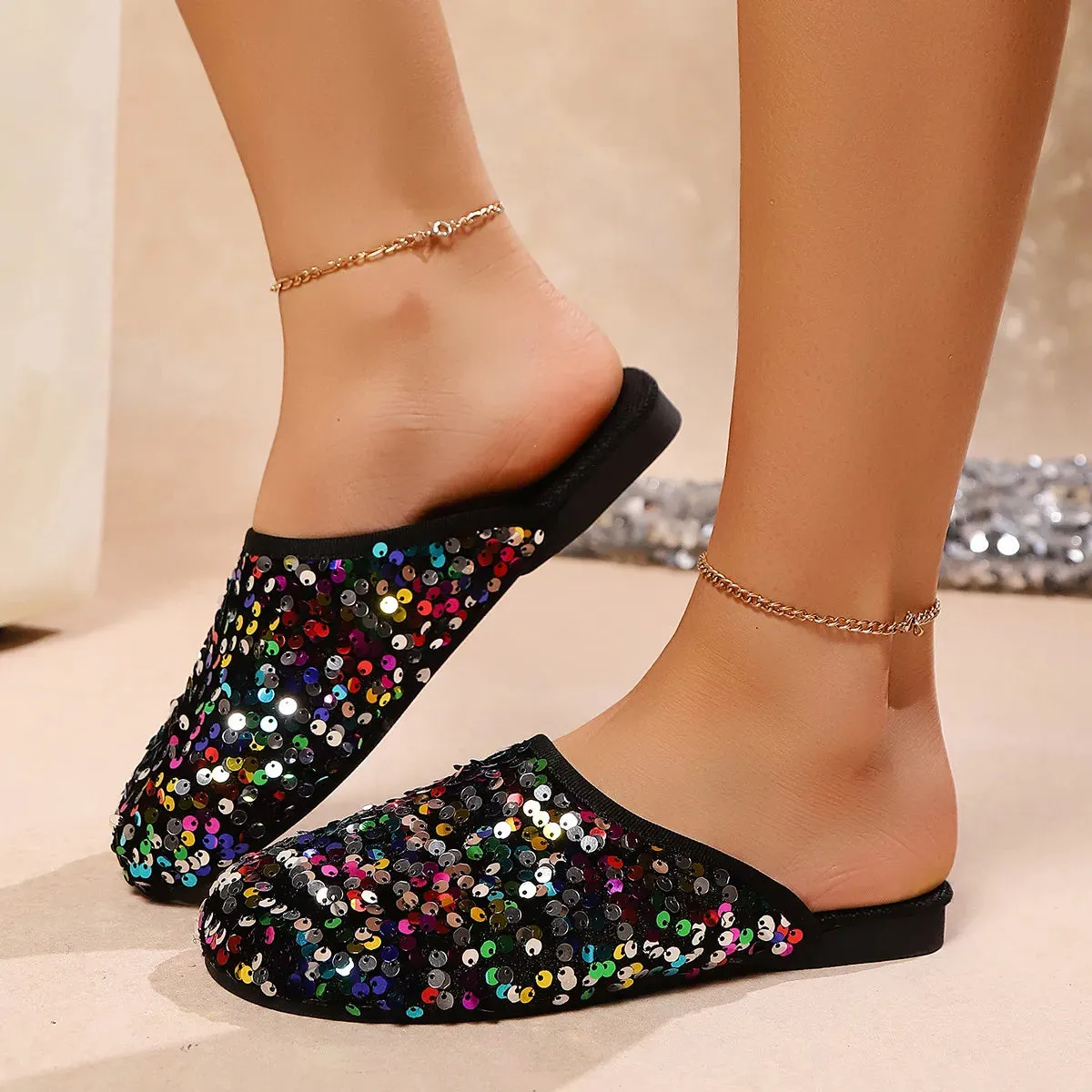 Round Toe Flats Slip-Ons