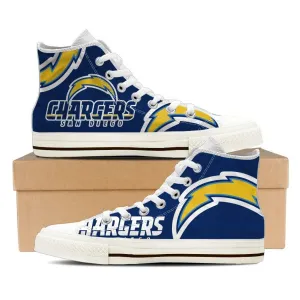 san diego chargers ladies high top sneakers