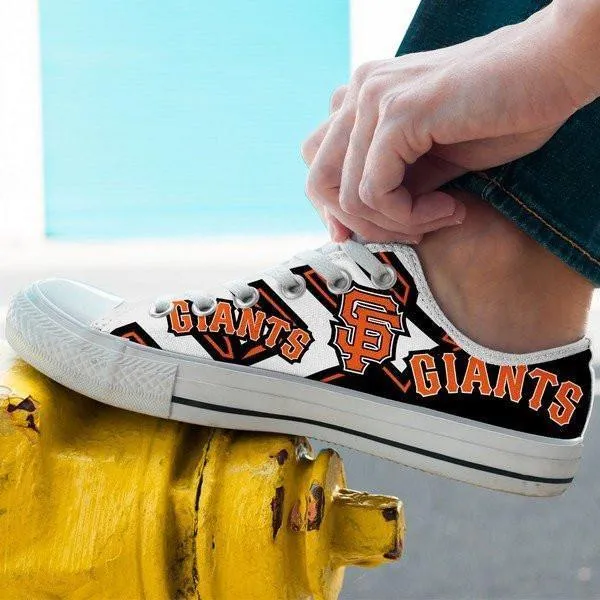 san francisco giants mens low cut sneakers cut 1