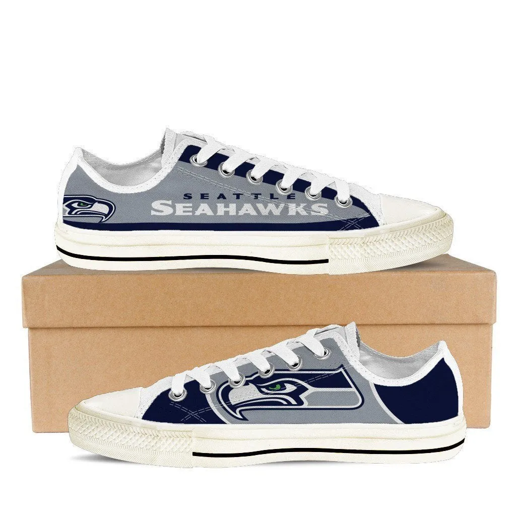 seattle seahawks ladies low cut sneakers