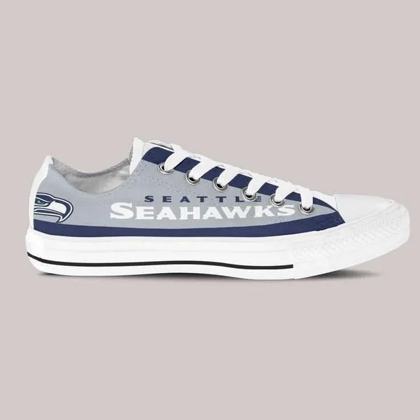 seattle seahawks ladies low cut sneakers