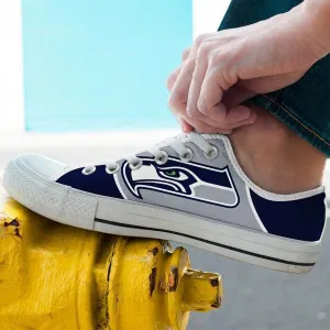 seattle seahawks mens low cut sneakers cut