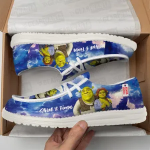 Shrek and Fiona Canvas Loafer Shoes