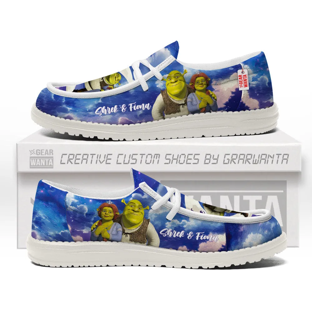 Shrek and Fiona Canvas Loafer Shoes