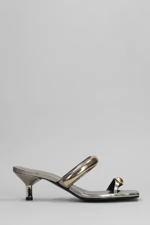 Slipper-Mule in copper leather