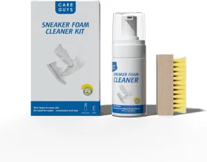 Sneaker Cleaner Set - 4oz Foaming Cleaner Solution With Shoe Cleaning Brush - Triple Cleaning Capacity For Shoes, Sneaker, Leather, Nubuck, Suede & Canvas