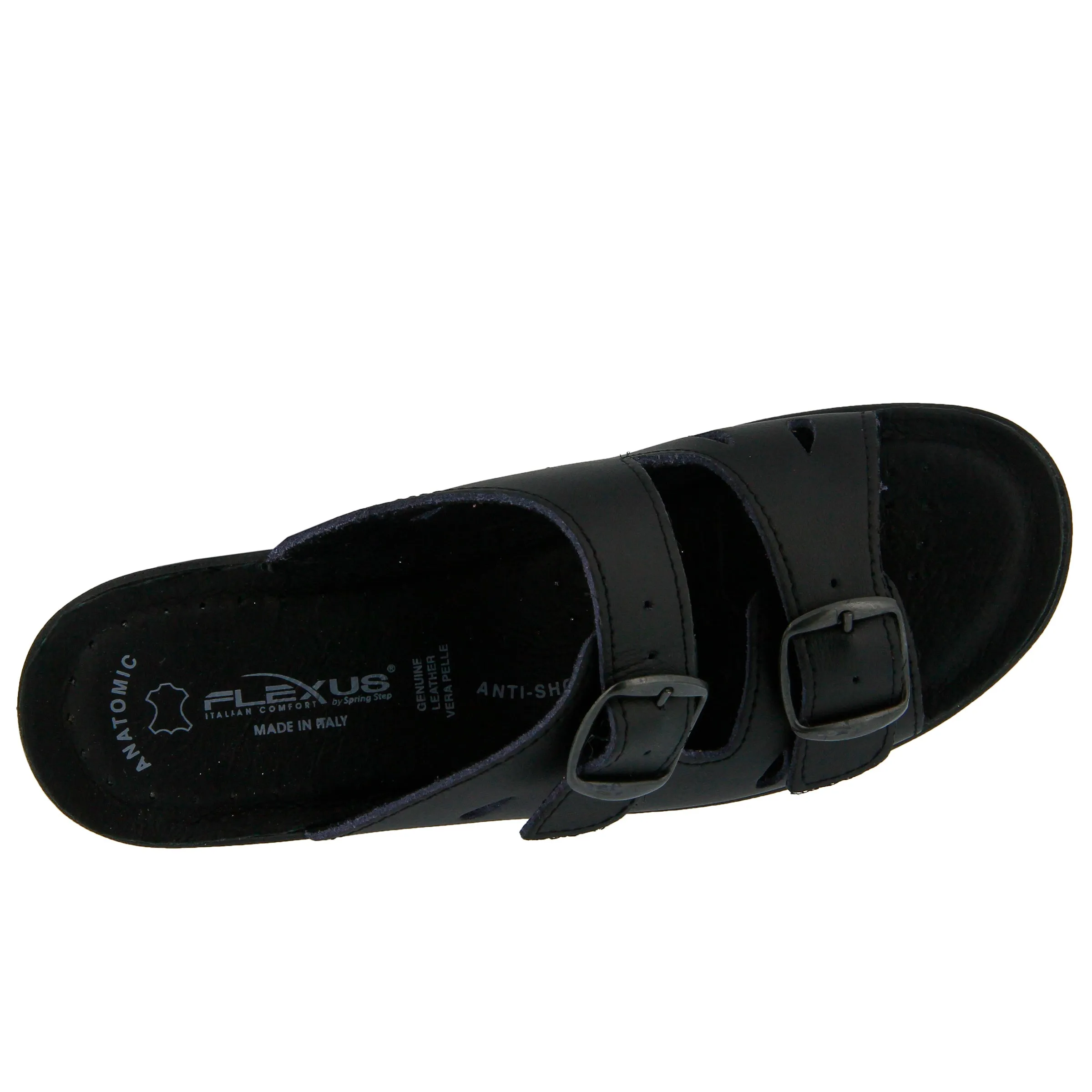 Spring Step Shoes  Flexus Decca Slide Sandal Women's Leather Adjustable