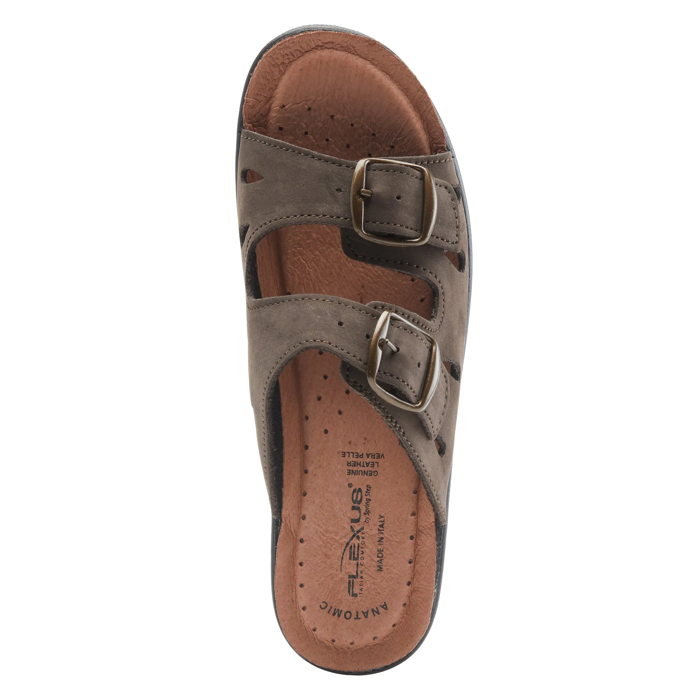 Spring Step Shoes  Flexus Decca Slide Sandal Women's Leather Adjustable
