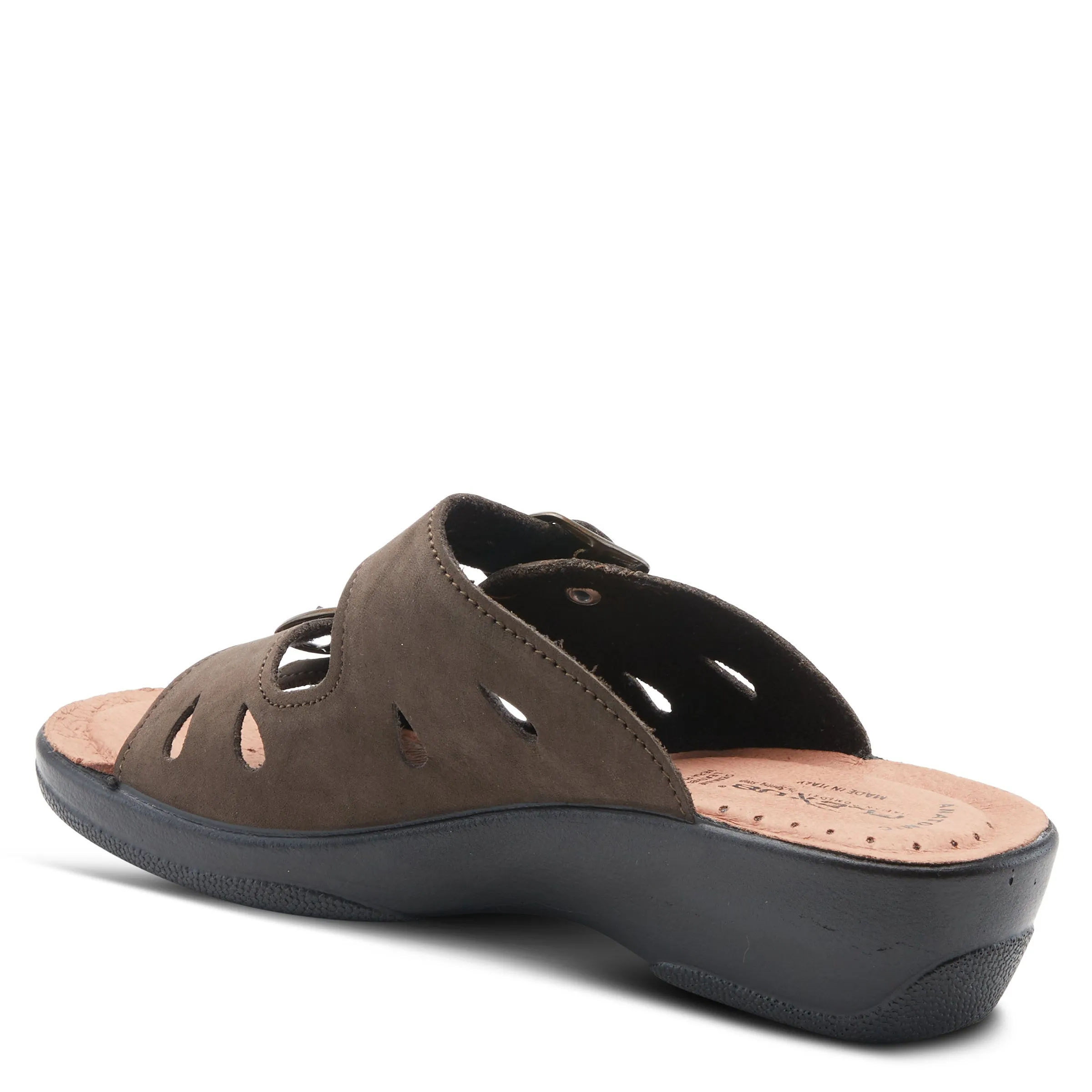 Spring Step Shoes  Flexus Decca Slide Sandal Women's Leather Adjustable