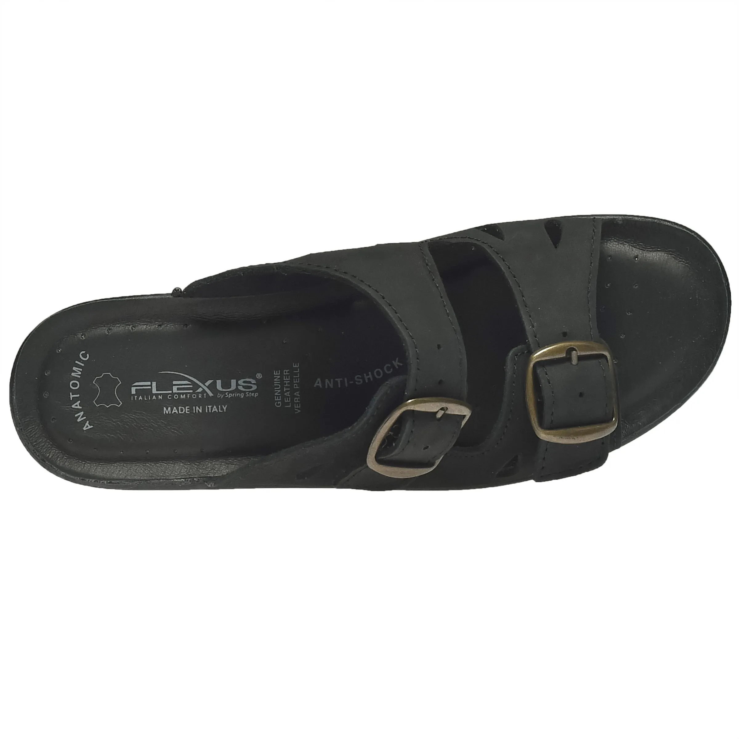 Spring Step Shoes  Flexus Decca Slide Sandal Women's Leather Adjustable