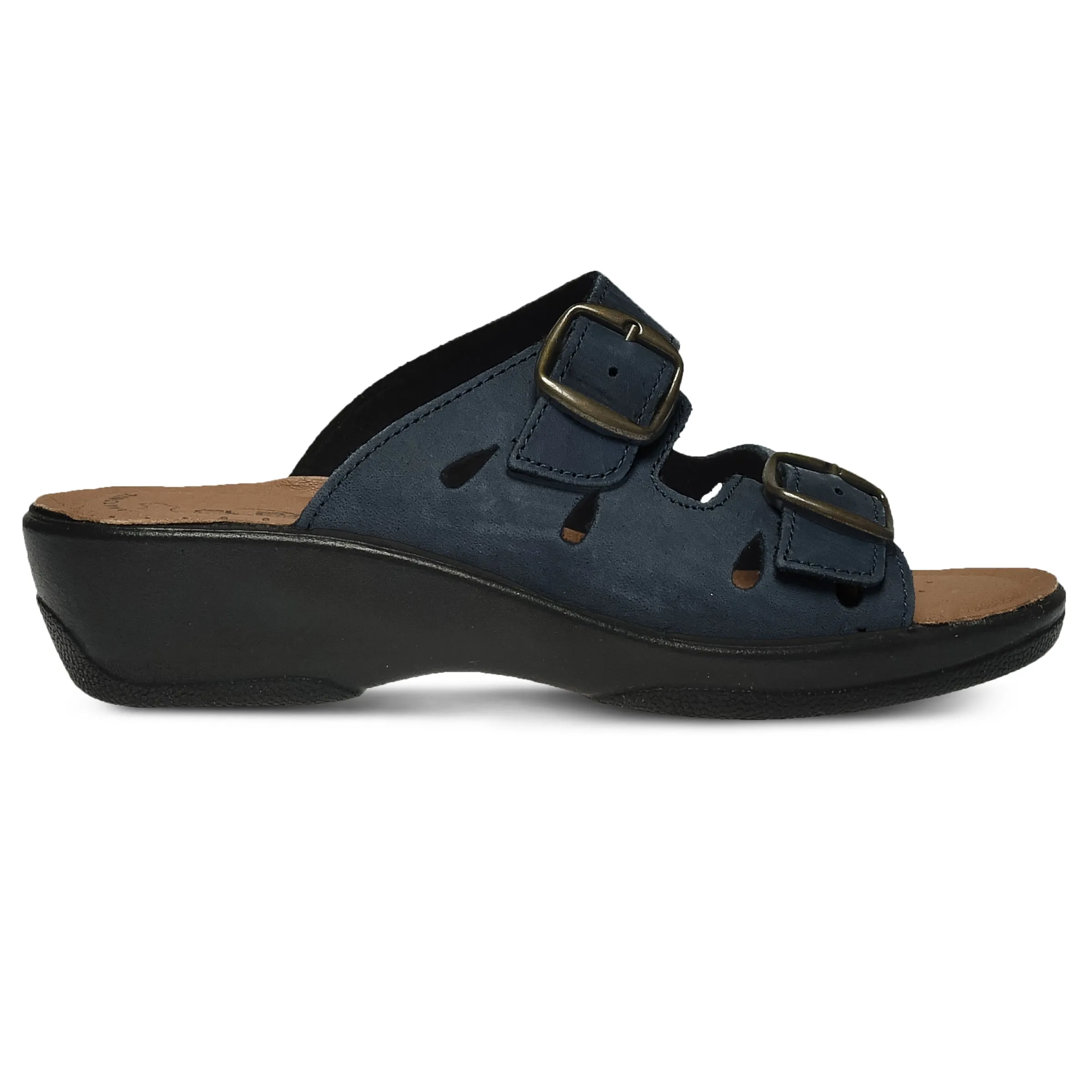 Spring Step Shoes  Flexus Decca Slide Sandal Women's Leather Adjustable