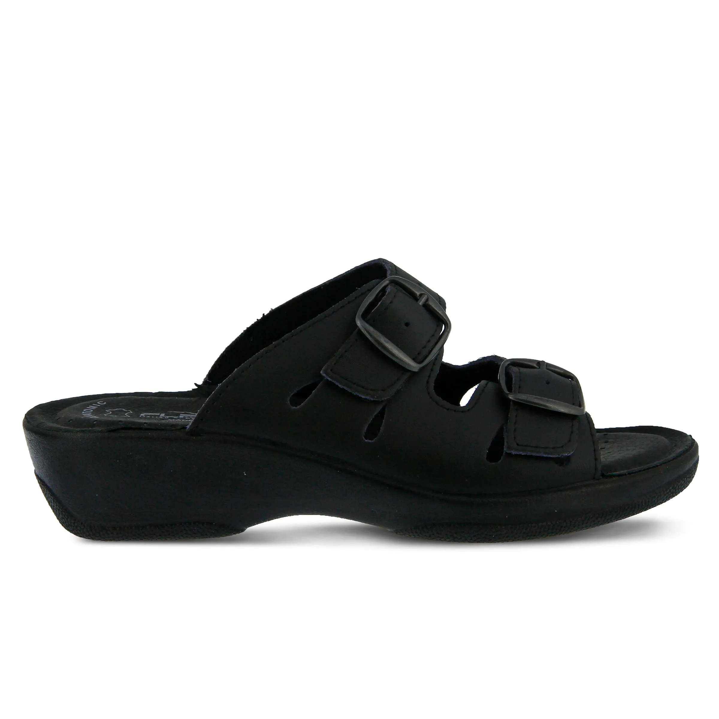 Spring Step Shoes  Flexus Decca Slide Sandal Women's Leather Adjustable