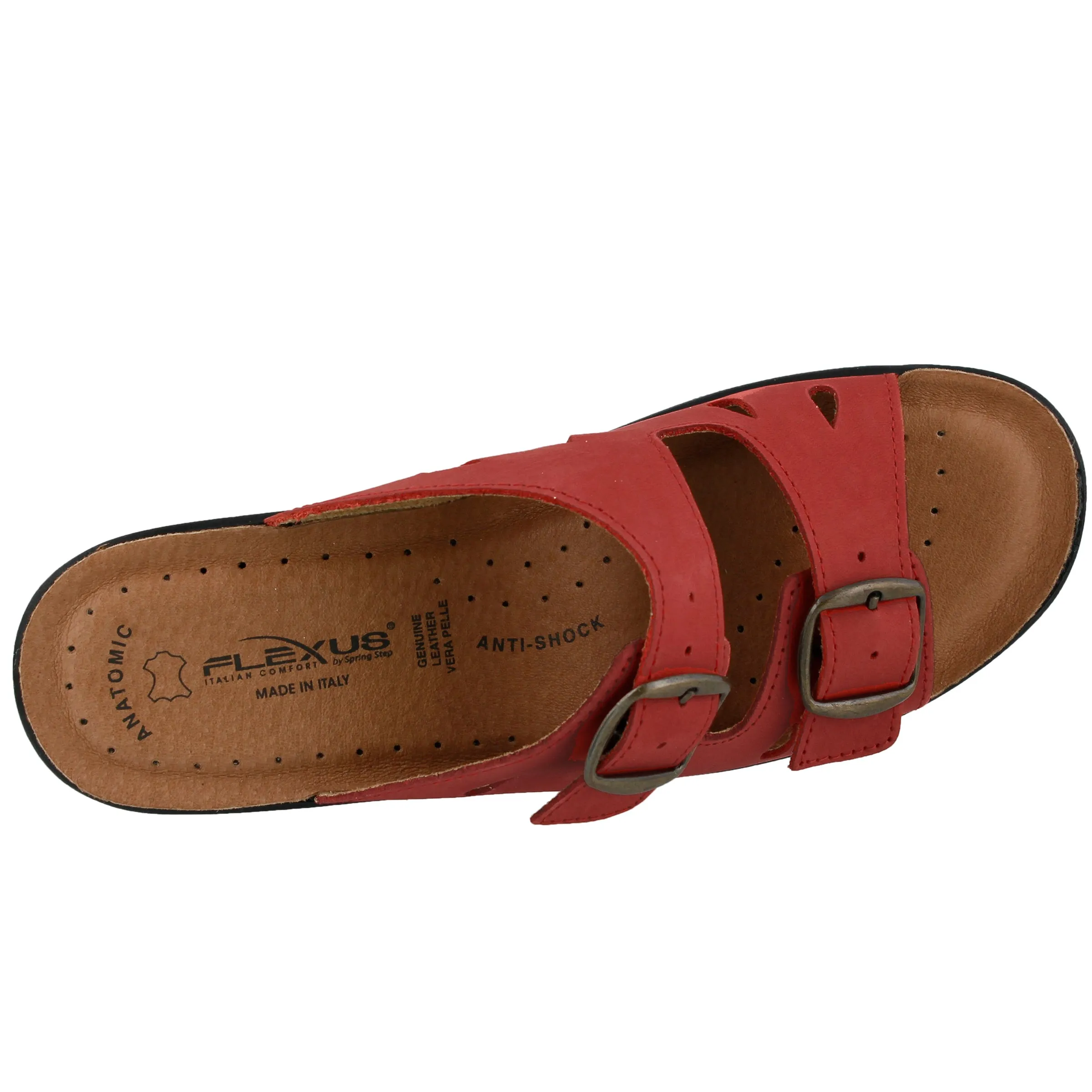Spring Step Shoes  Flexus Decca Slide Sandal Women's Leather Adjustable