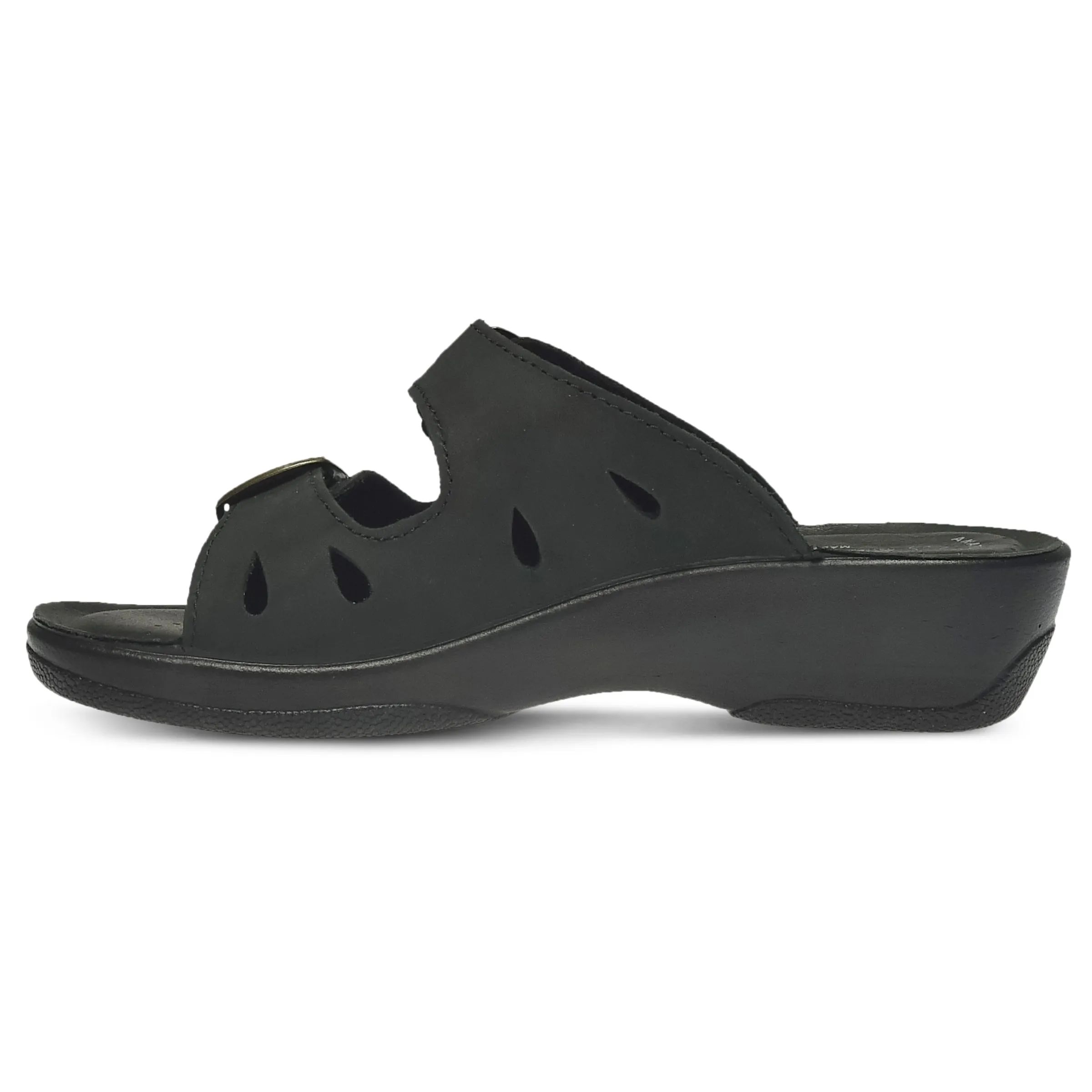 Spring Step Shoes  Flexus Decca Slide Sandal Women's Leather Adjustable
