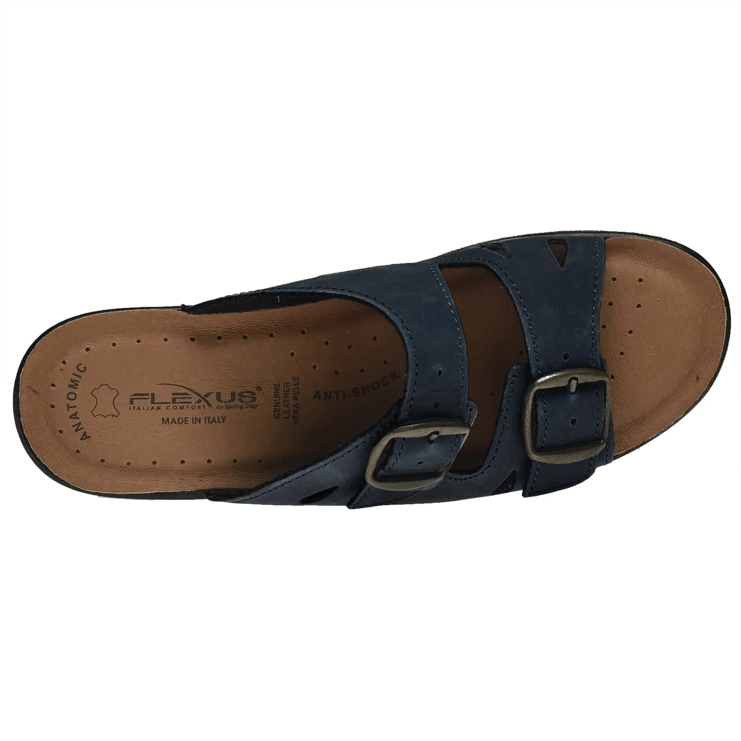 Spring Step Shoes  Flexus Decca Slide Sandal Women's Leather Adjustable