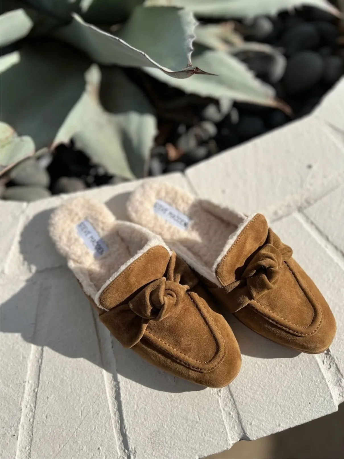Steve Madden Chart-F Fur Mule in Cognac
