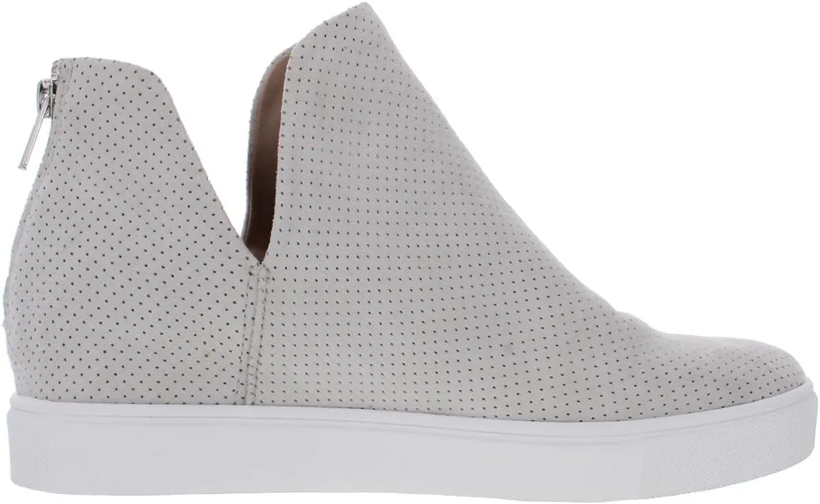 Steve Madden Georgie Taupe Wedge Ankle Bootie Cut Out Fashion Sneaker