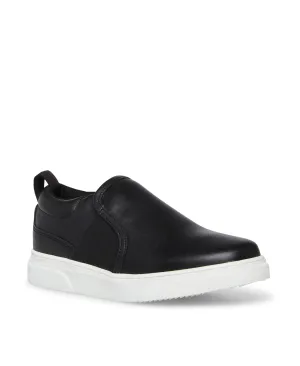 Steve Madden Little Boys Belliott Leather Slip On Loafer