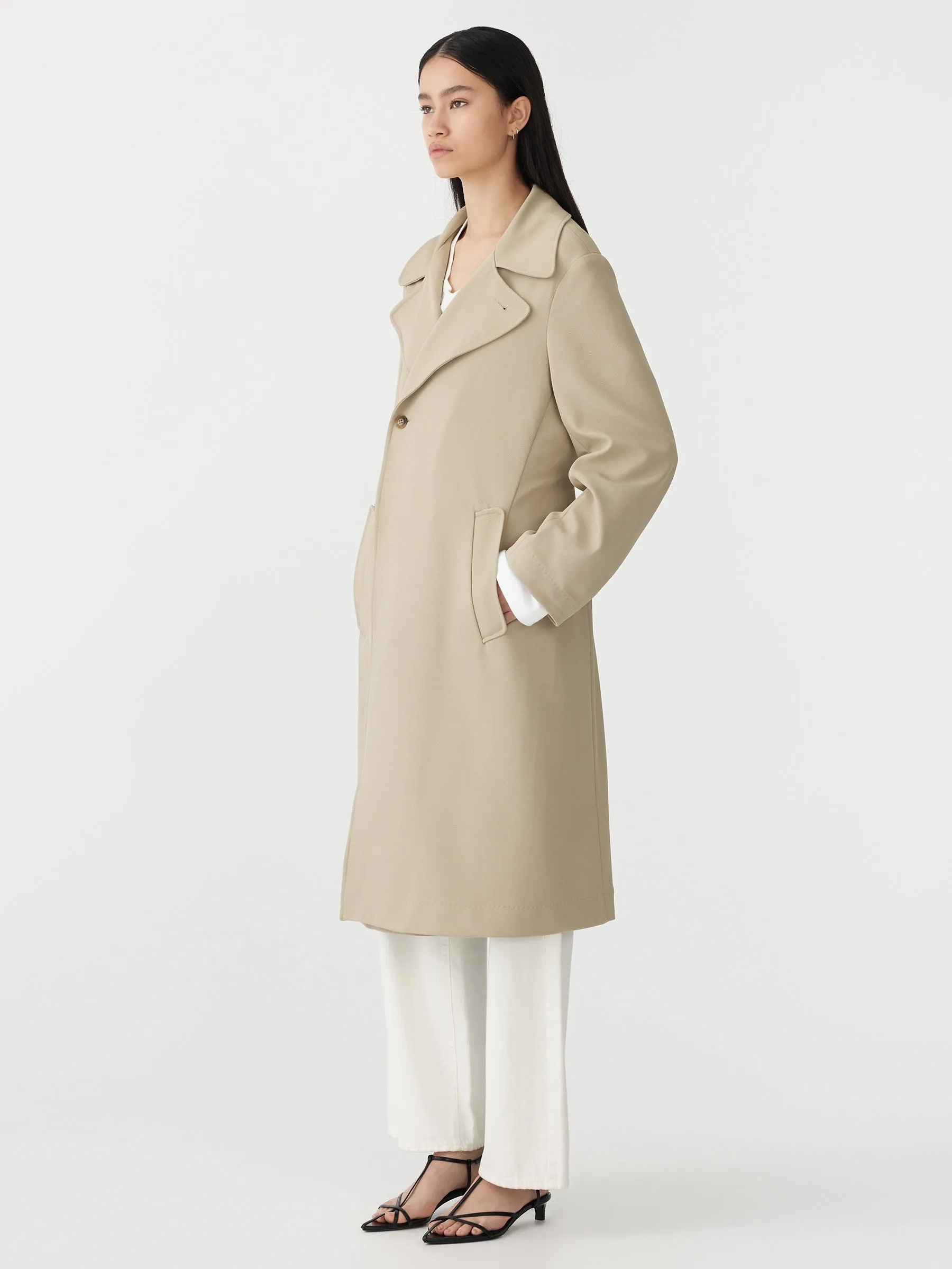 Stretch Twill Trench Coat