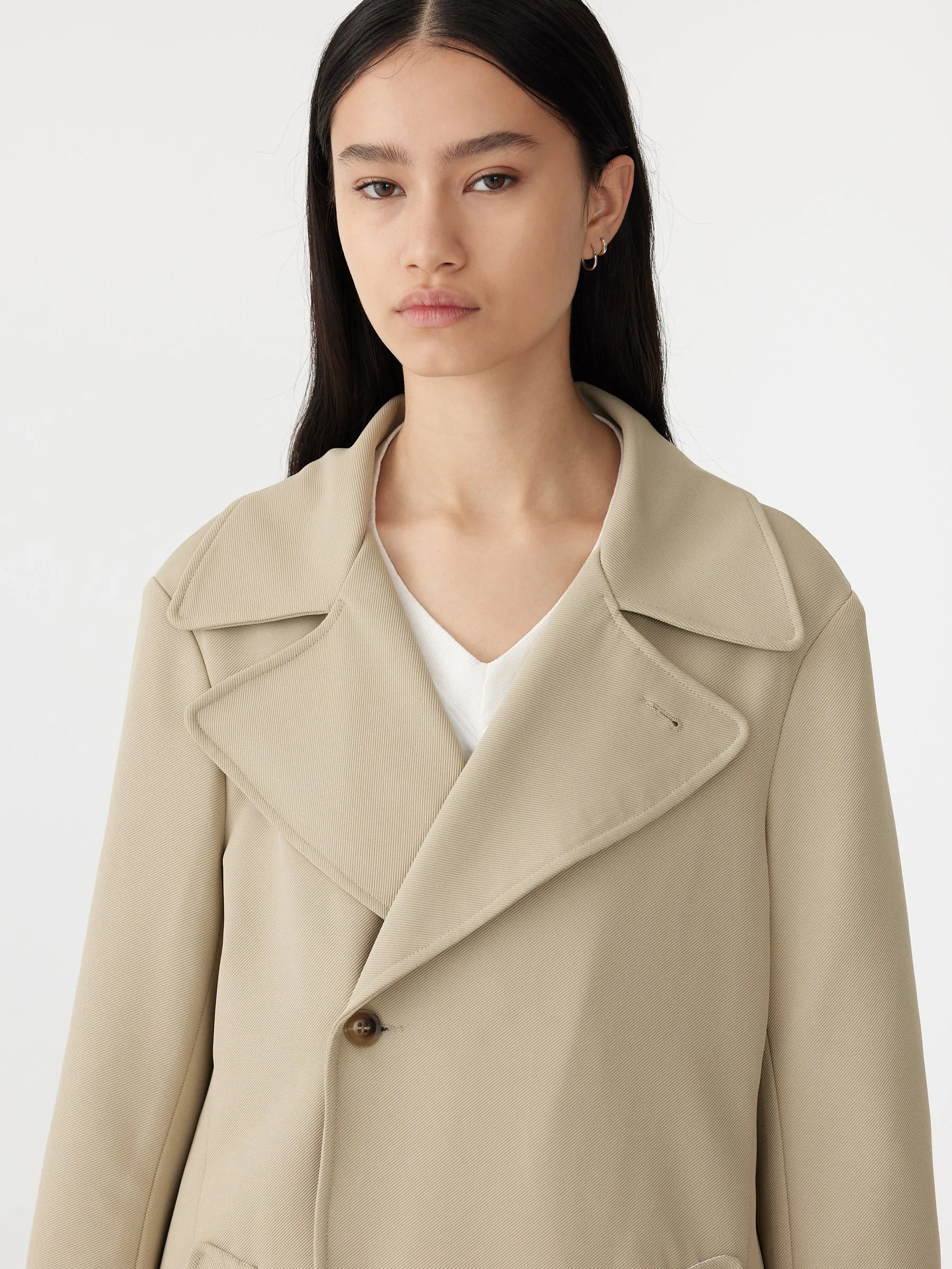 Stretch Twill Trench Coat