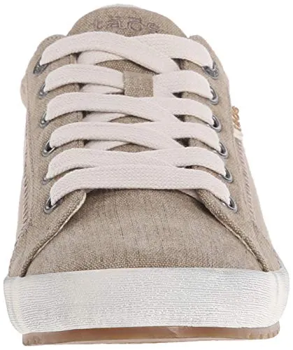 Taos Star Women's Sneaker - Iconic Style with Canvas Design for Everyday Adventures - Custom Fit Lacing and Premium Removable Footbed with Arch Support for All Day Comfort Khaki Wash 5.5 M US
